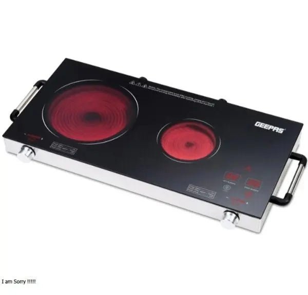 Geepas Double Burner Infrared Cooker GIC6131 - Buy Online Pakistan | Galaxiee.com