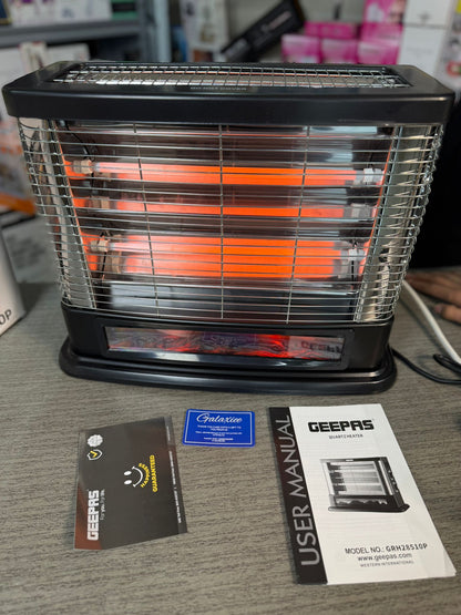 Geepas Flame Rod Heater GRH28510P – 1500W Fireplace-Style Room Heater - Buy Online Pakistan | Galaxiee.com