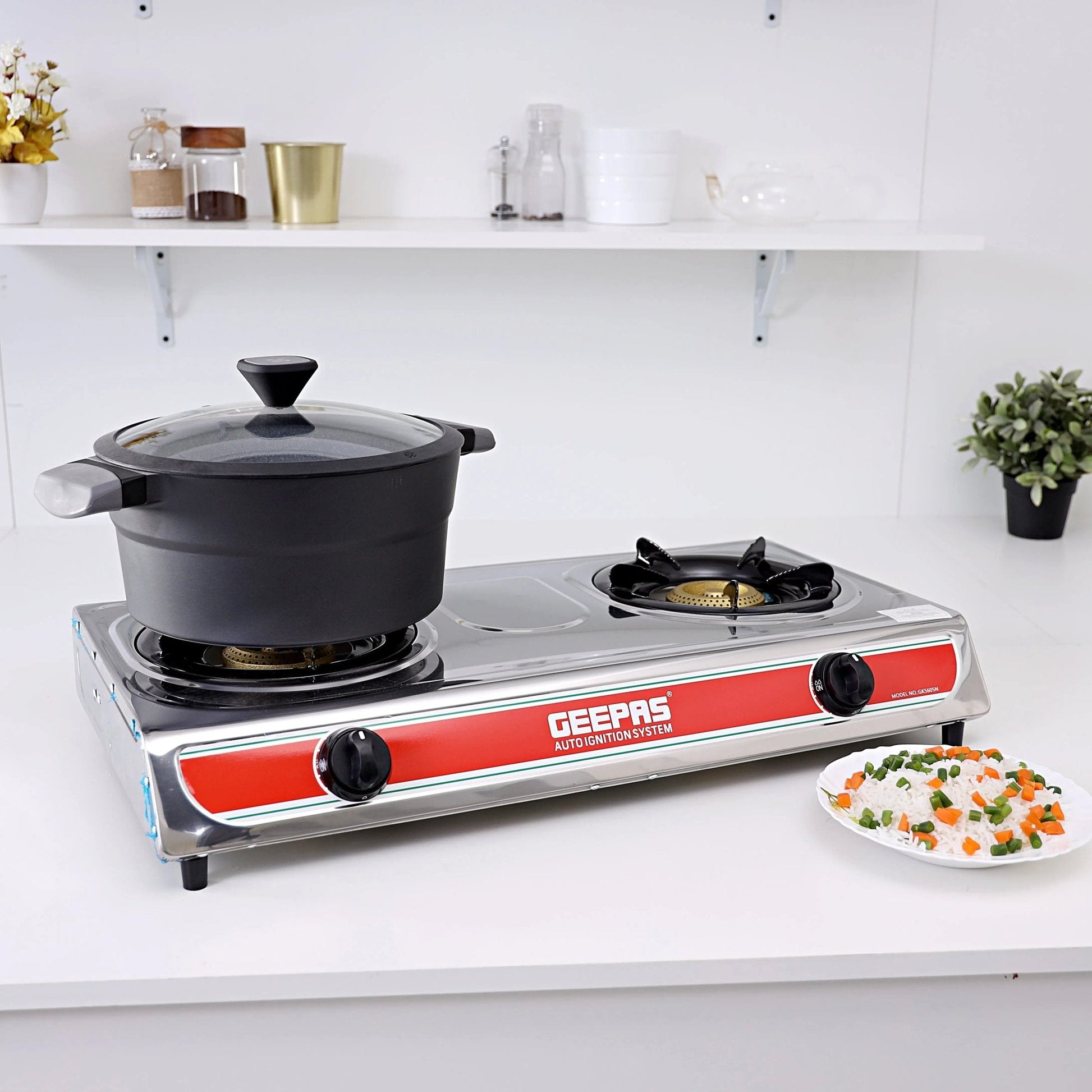 Geepas Gas Cooker GK5616 & GK5613 - Buy Online Pakistan | Galaxiee.com