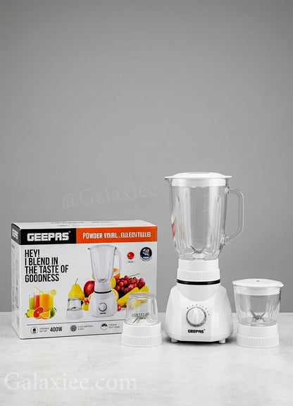 Geepas GSB1514P Powerplus Blender – 400W Glass Jar Blender