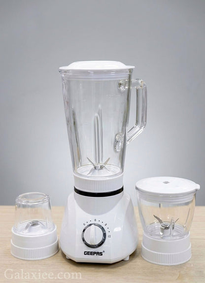 Geepas GSB1514P Powerplus Blender – 400W Glass Jar Blender