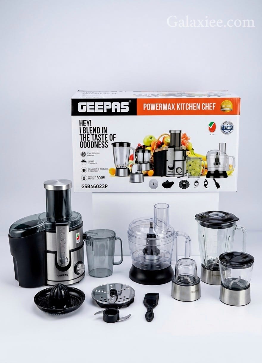 Geepas GSB46023P 4-in-1 Powermax Kitchen Chef – 800W - Buy Online Pakistan | Galaxiee.com