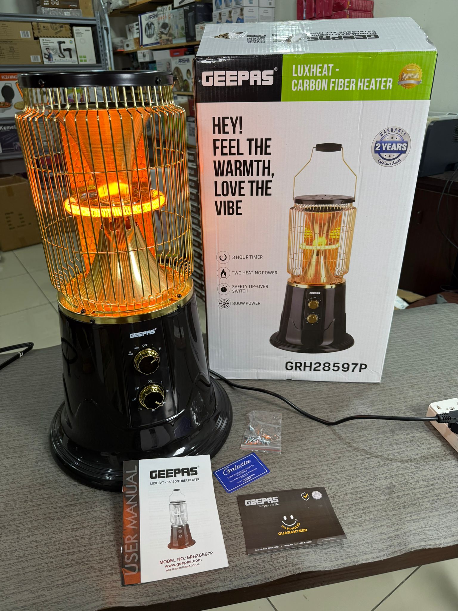 Geepas LuxHeat Carbon Fiber Heater (GRH28597P) - Buy Online Pakistan | Galaxiee.com