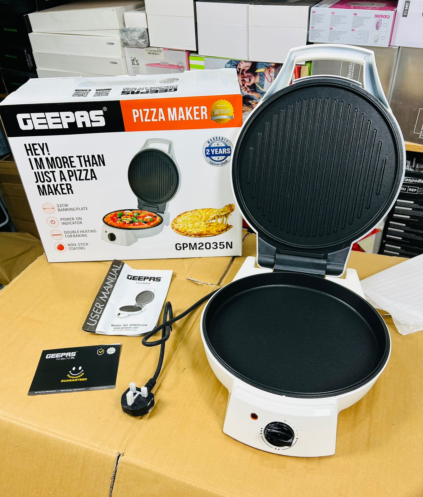 Geepas Pizza Maker GPM2035N (2 years warranty) - Buy Online Pakistan | Galaxiee.com