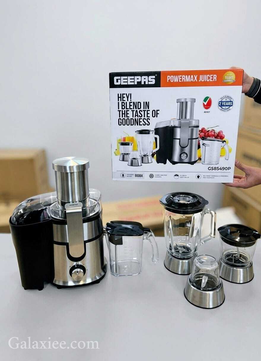 Geepas PowerMax GSB5490P 4-in-1 Juicer & Blender 800W Nutrition Center - Buy Online Pakistan | Galaxiee.com