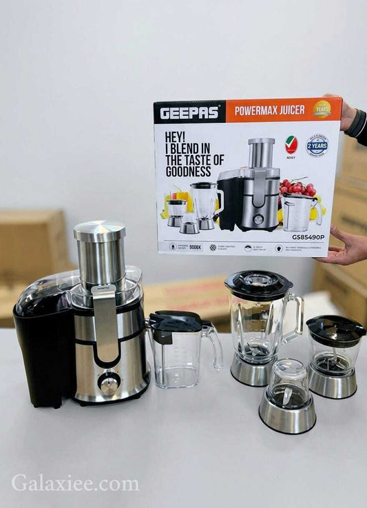 Geepas PowerMax GSB5490P 4-in-1 Juicer & Blender 800W Nutrition Center - Buy Online Pakistan | Galaxiee.com