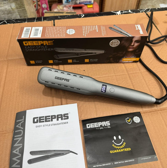 Geepas Professional Wet & Dry Hair Straightener GHS86050N – Ceramic Ionic Flat Iron with - Buy Online Pakistan | Galaxiee.com