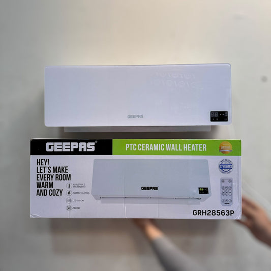 Geepas PTC Ceramic Wall Heater GRH28563P | 2000W Smart Wall-Mounted Heater - Buy Online Pakistan | Galaxiee.com