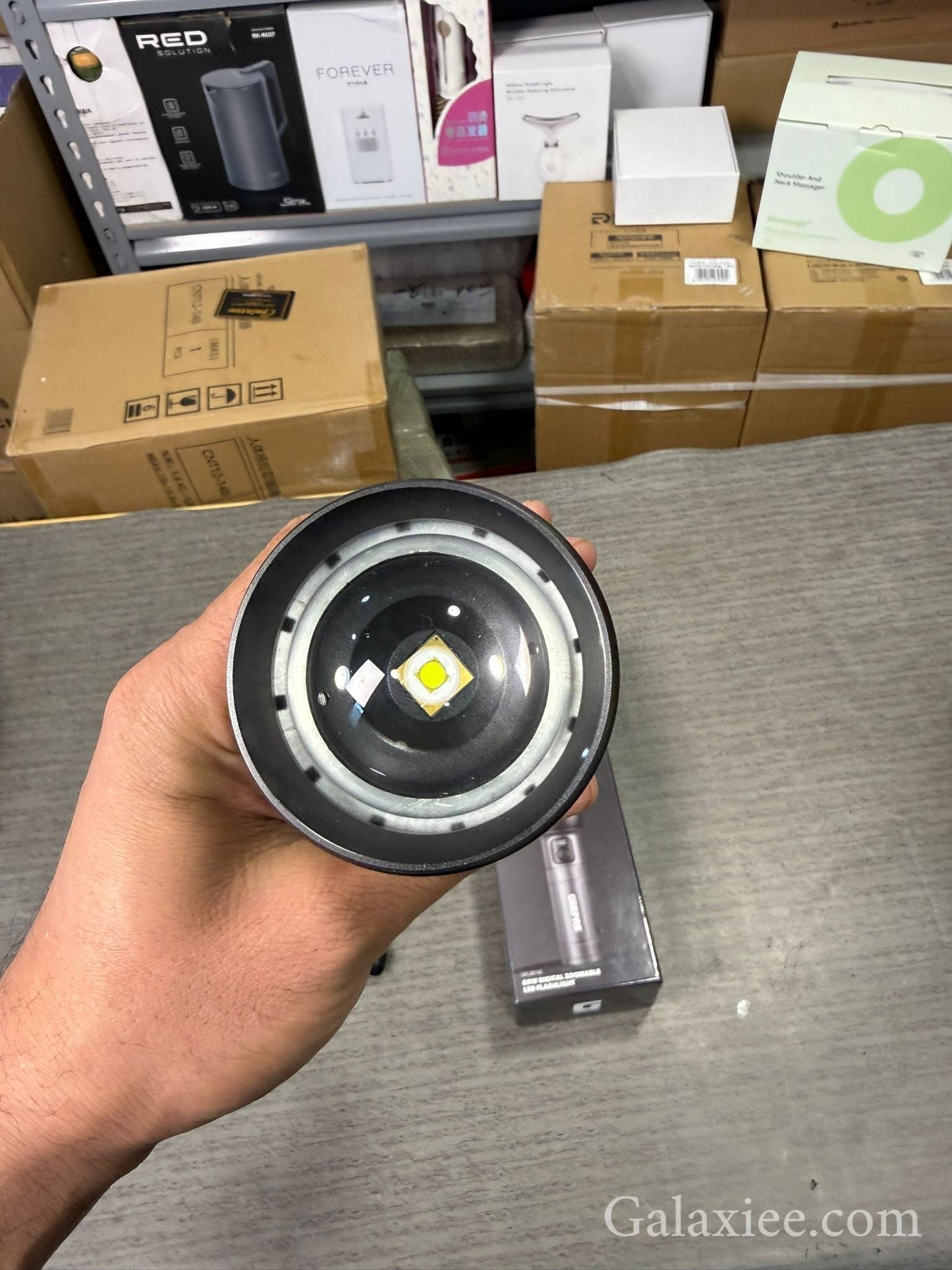 Geepas Rechargeable LED Flashlight GFL51095Z – 1500 Lumens USB-C Waterproof Torch - Buy Online Pakistan | Galaxiee.com
