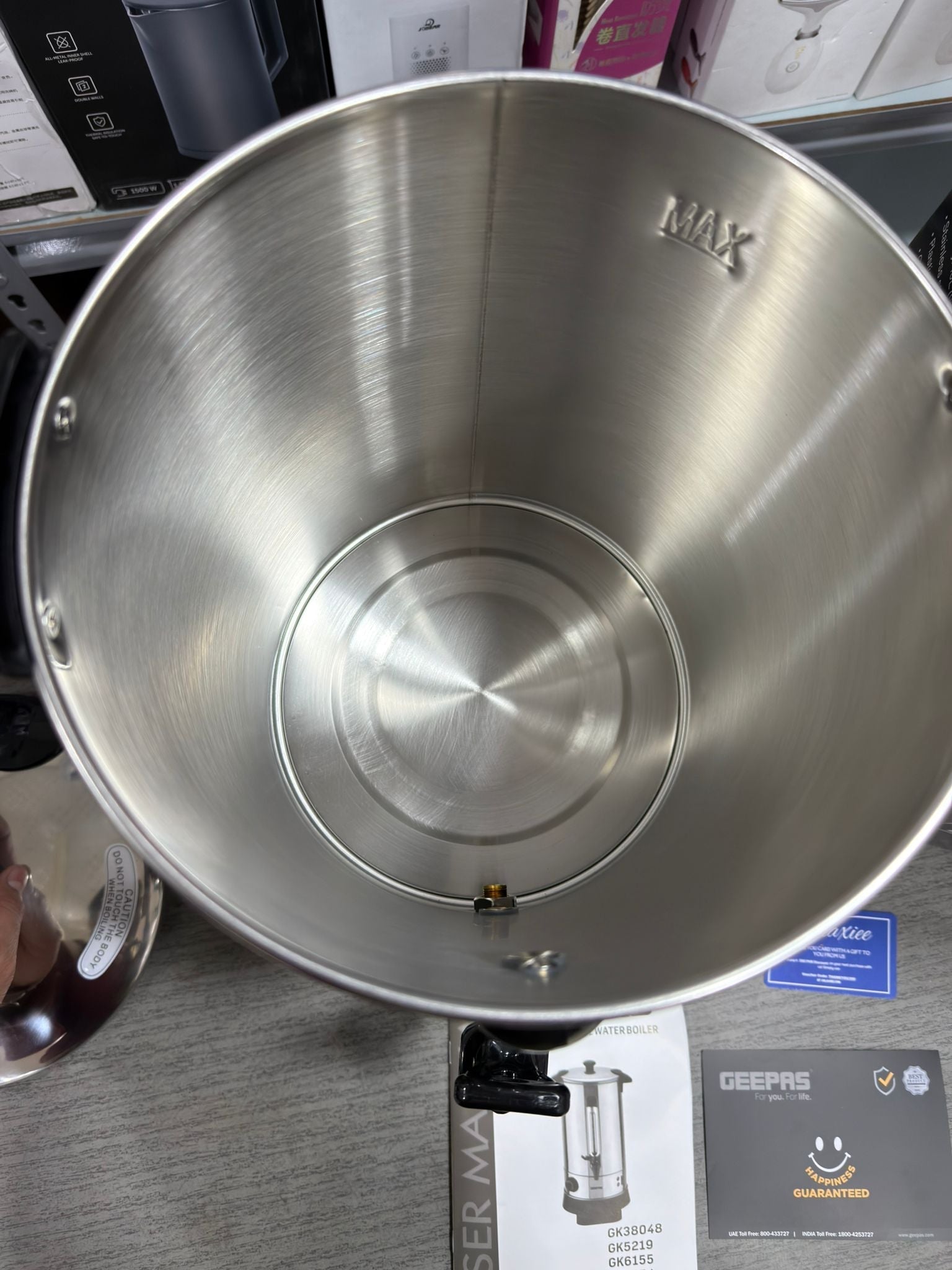 Geepas Stainless Steel Water Boiler – 7L / 10L / 20L Electric Hot Water Dispenser with T - Buy Online Pakistan | Galaxiee.com