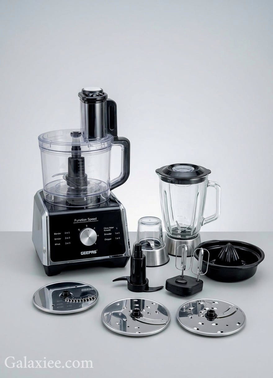 Geepas UltraPower GMC46025P 11-in-1 Food Processor 1000W - Buy Online Pakistan | Galaxiee.com