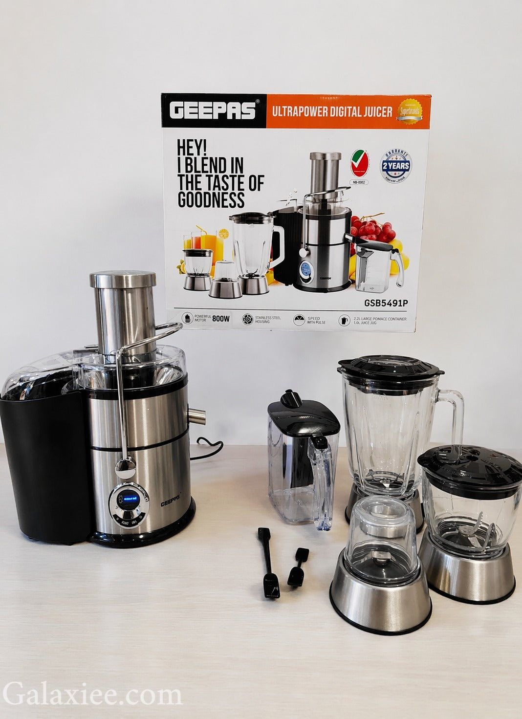 Geepas UltraPower GSB5491P 4-in-1 Digital Juicer & Blender 1000W - Buy Online Pakistan | Galaxiee.com