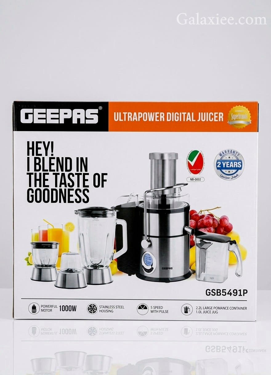 Geepas UltraPower GSB5491P 4-in-1 Digital Juicer & Blender 1000W - Buy Online Pakistan | Galaxiee.com