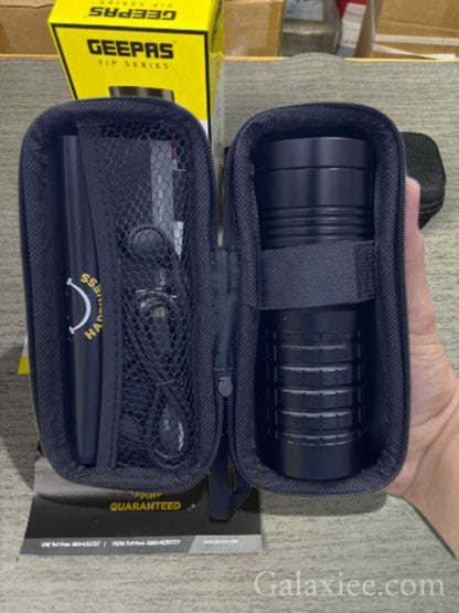 Geepas Waterproof LED Flashlight GFL51044 – 3000 Lumen, 10,000mAh Power Bank Torch - Buy Online Pakistan | Galaxiee.com