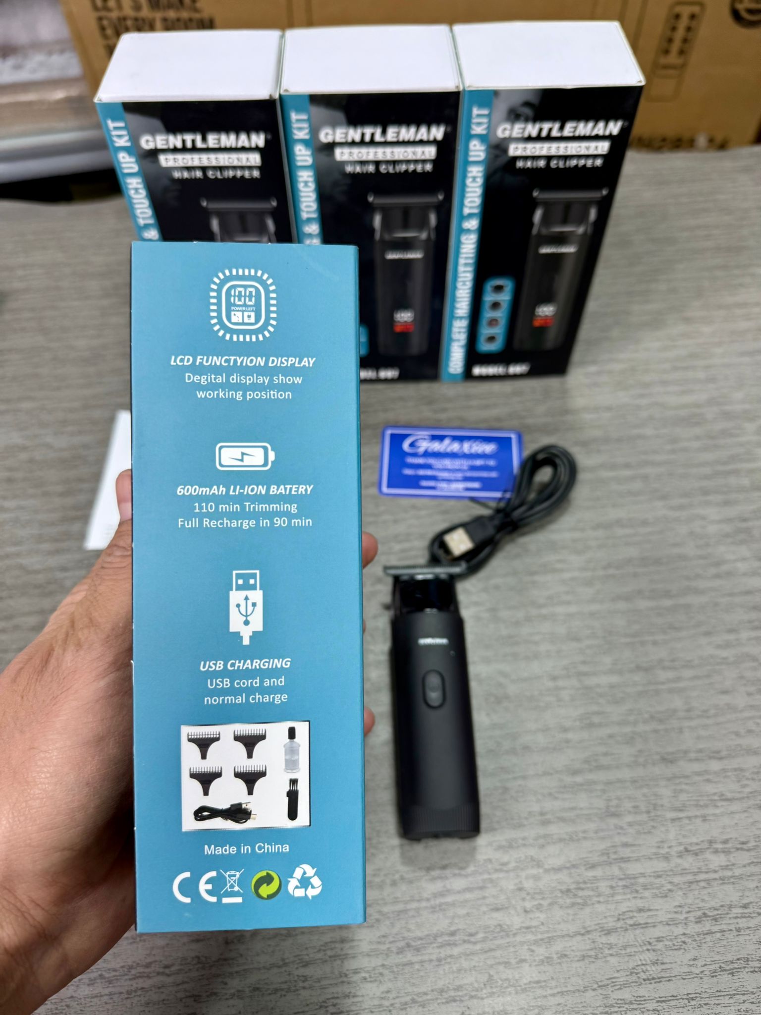 Gentleman Professional Hair Clipper Touch-Up Kit – Model 607 - Buy Online Pakistan | Galaxiee.com