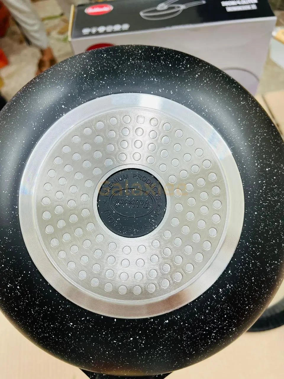 German Lot bakhschie Granite marble deep fry pan & wok - Buy Online Pakistan | Galaxiee.com