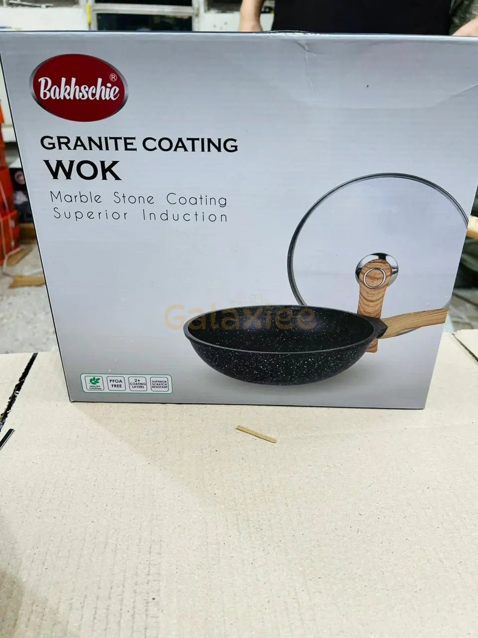 German Lot bakhschie Granite marble deep fry pan & wok - Buy Online Pakistan | Galaxiee.com