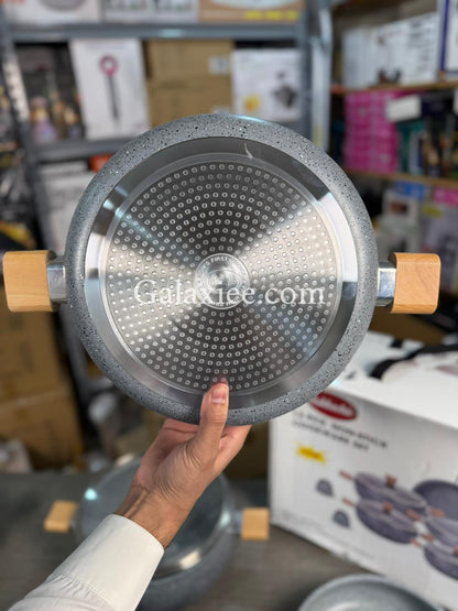 German Lot Bakhshie 13-Piece Granite Cookware Set | Heavy-Duty Non-Stick | Premium LOT I - Buy Online Pakistan | Galaxiee.com