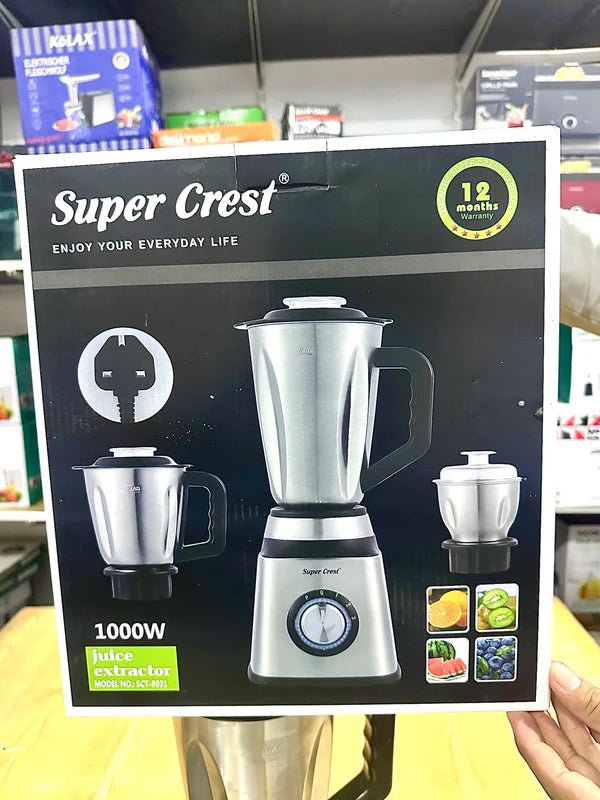 Germany lot important super crest 3 in 1 stainless steel blender - Buy Online Pakistan | Galaxiee.com