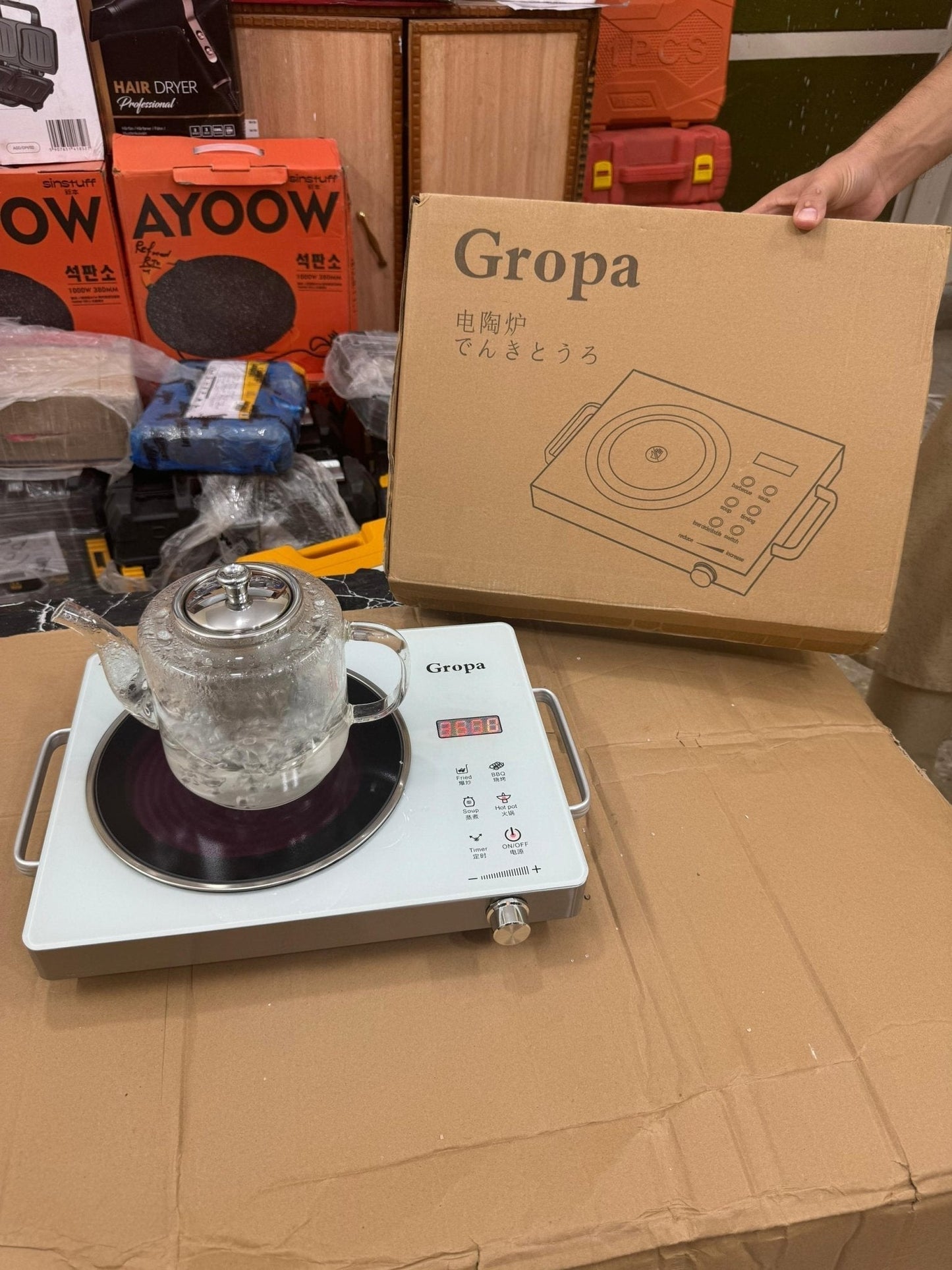 Gropa Universal Hot plate 3500 Watt / 2200watt - Buy Online Pakistan | Galaxiee.com