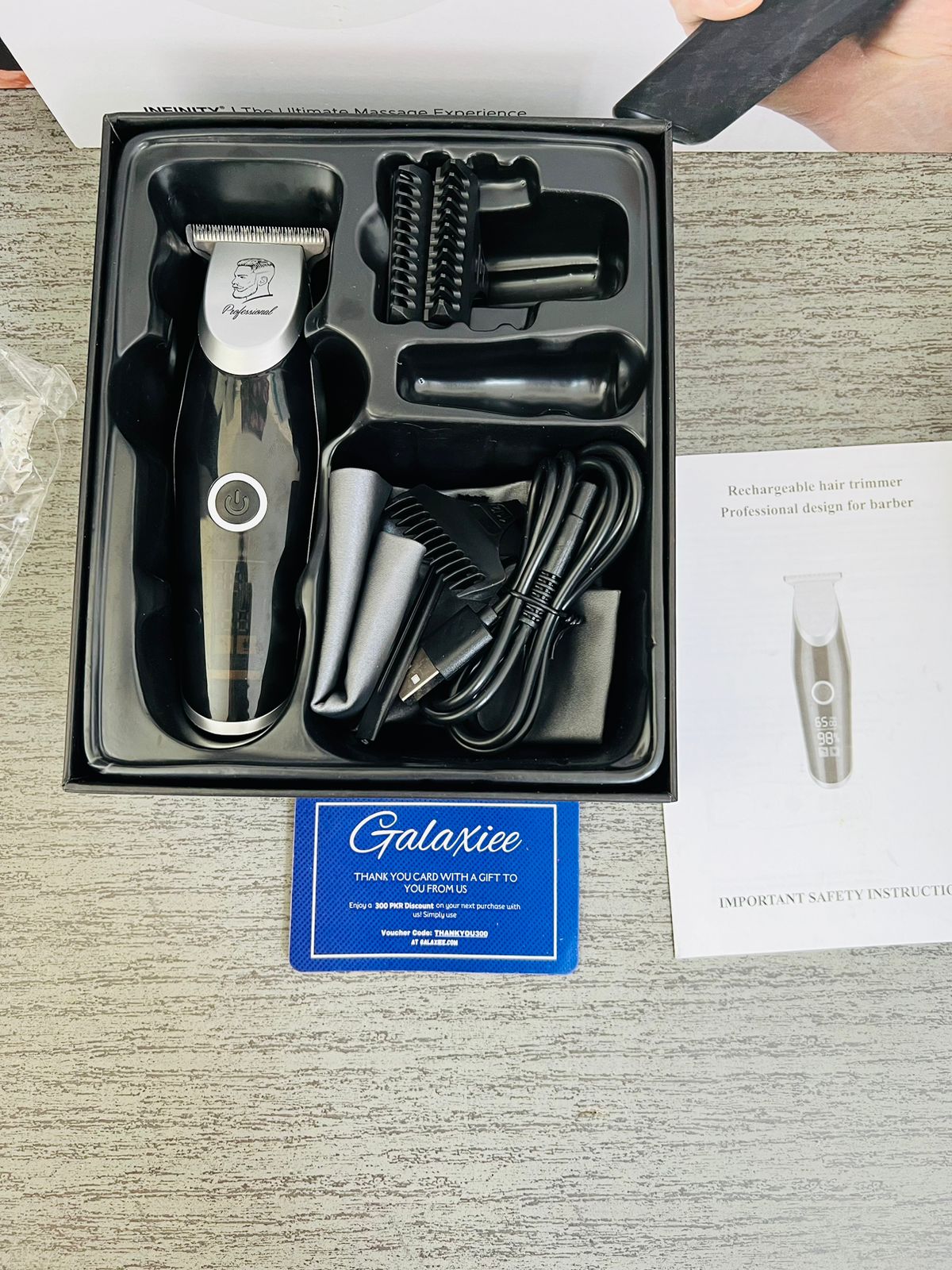 GTS Professional Hair Clipper – Precision Barber Trimmer - #galaxiee.com#