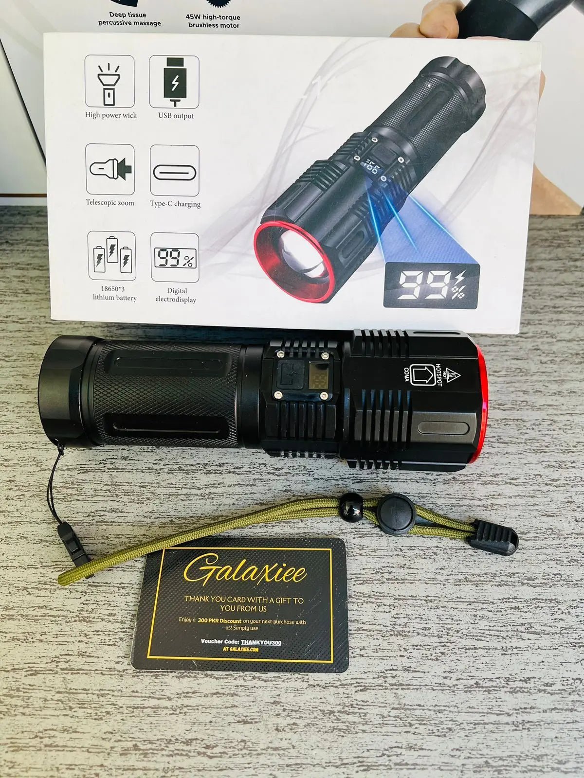 Heavy Duty DIGITAL FLASH LIGHT (TORCH ) Lot Imported - Galaxiee.com