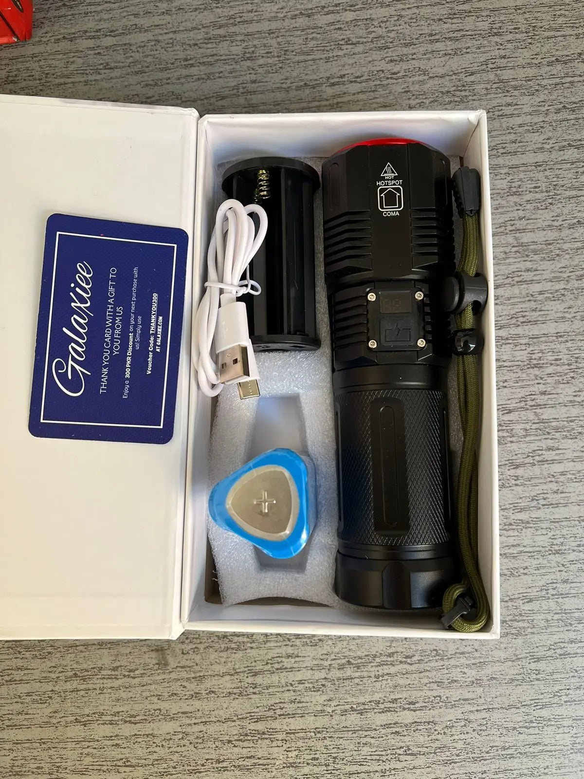 Heavy Duty DIGITAL FLASH LIGHT (TORCH ) Lot Imported - Galaxiee.com