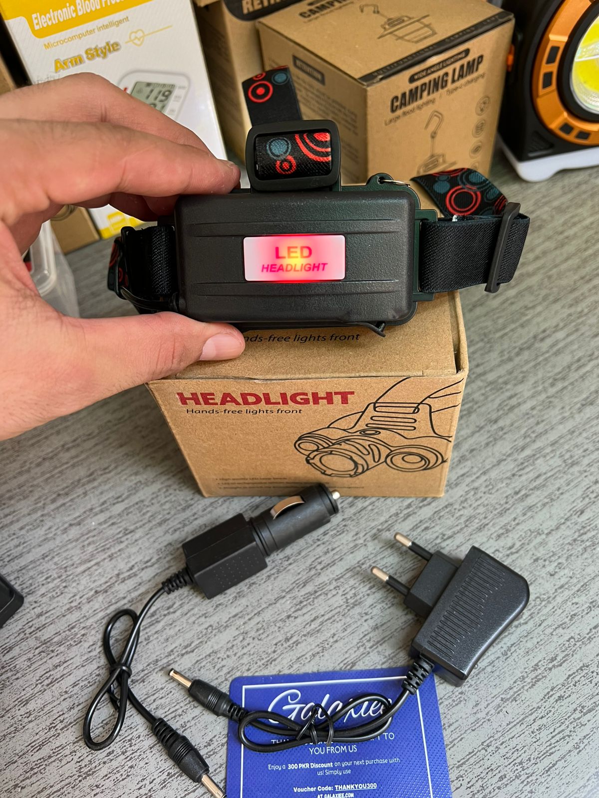 Highlight Headlight 3W LED+COB - Buy Online Pakistan | Galaxiee.com
