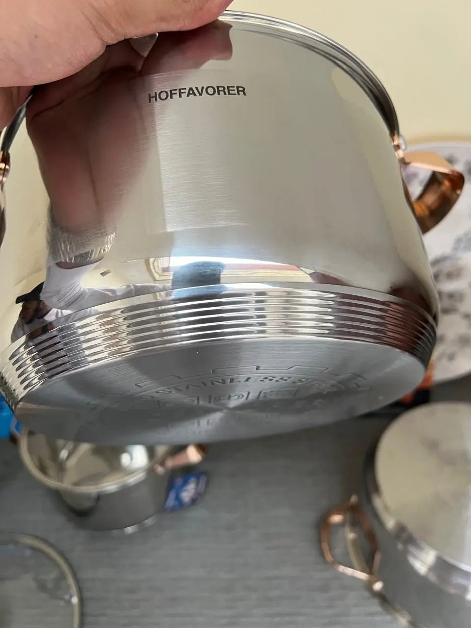 HOFFAVORER 8 PCs Stainless Steel Cookware Set - Buy Online Pakistan | Galaxiee.com