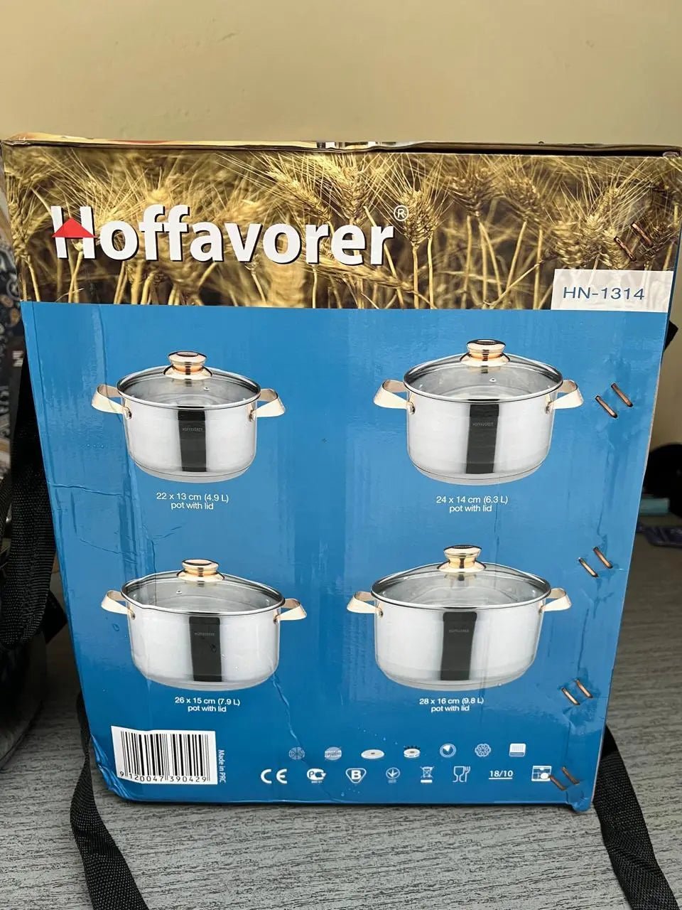 HOFFAVORER 8 PCs Stainless Steel Cookware Set - Buy Online Pakistan | Galaxiee.com