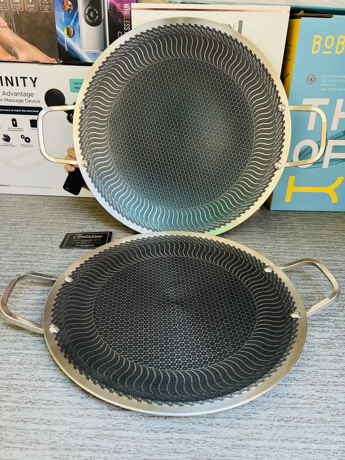 Honeycomb laser coating non-stick tawa - price in Pakistan | Galaxiee