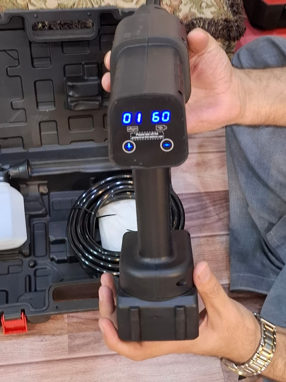 MDHL touch solar & car pressure washer 48v battery