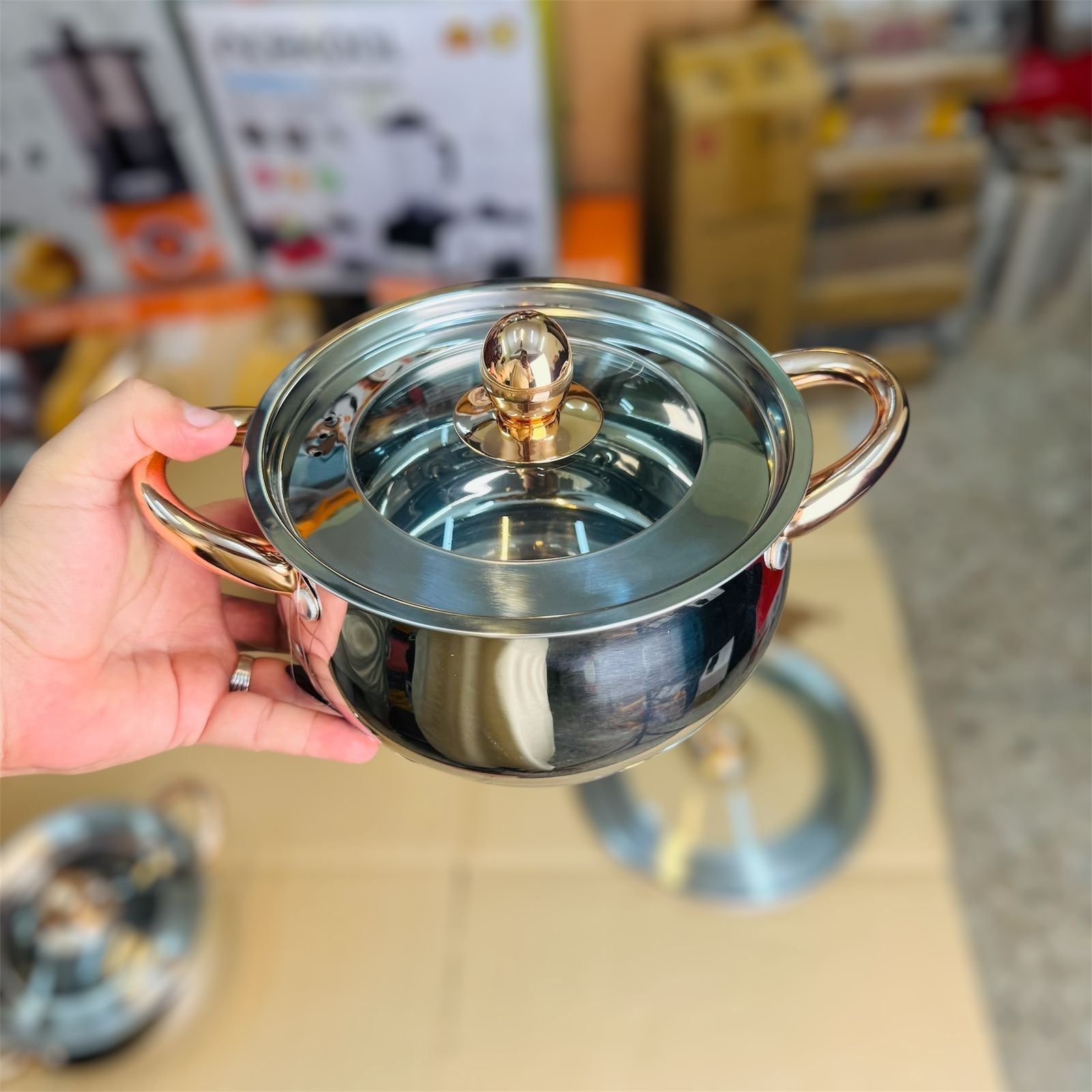 Kaisa villa 12PCS Stainless Steel Cookware set ( Switzerland )Premium Non-Stick Kitchen - Buy Online Pakistan | Galaxiee.com