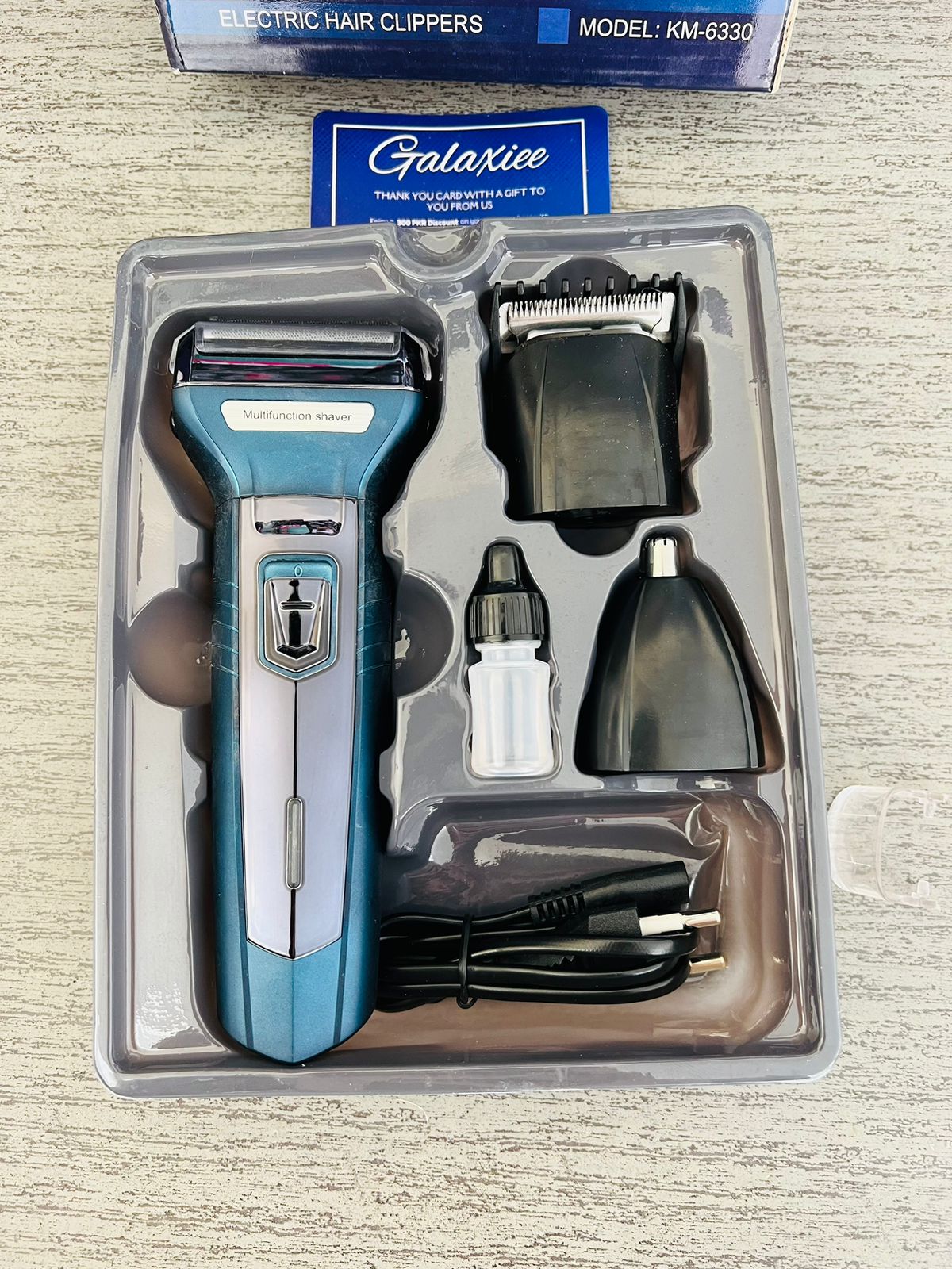 KEMEI 3 in 1 Professional Rechargeable Hair Clipper Trimmer & Shaver - Galaxiee.com
