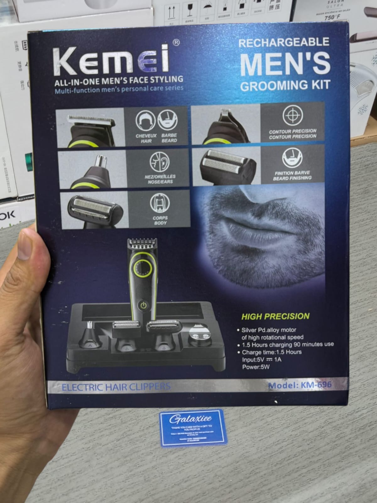 Kemei 5 in 1 Full Care Grooming Kit Model KM-696 - Buy Online Pakistan | Galaxiee.com