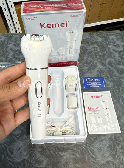 Kemei KM-2199 5-in-1 Epilator Beauty Kit Rechargeable Galaxiee