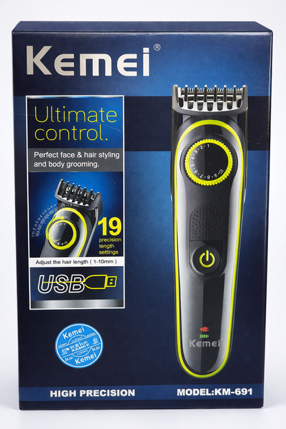 Kemei KM-691 Hair Beard Trimmer Cordless Grooming Kit Galaxiee