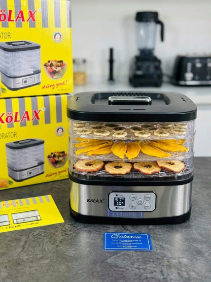 Kolax 5-Tray Food Dehydrator – 240W Electric Drying Machine | Stainless Steel Home Dehyd - Buy Online Pakistan | Galaxiee.com