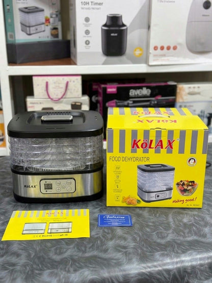 Kolax 5-Tray Food Dehydrator – 240W Electric Drying Machine | Stainless Steel Home Dehyd - Buy Online Pakistan | Galaxiee.com