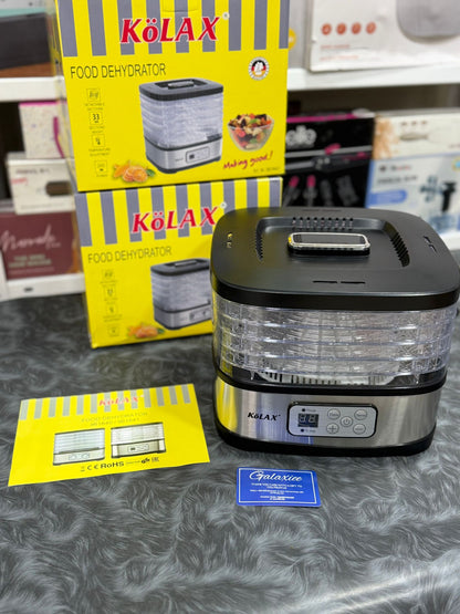 Kolax 5-Tray Food Dehydrator – 240W Electric Drying Machine | Stainless Steel Home Dehyd - Buy Online Pakistan | Galaxiee.com