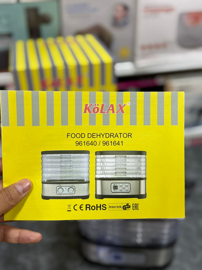 Kolax 5-Tray Food Dehydrator – 240W Electric Drying Machine | Stainless Steel Home Dehyd - Buy Online Pakistan | Galaxiee.com