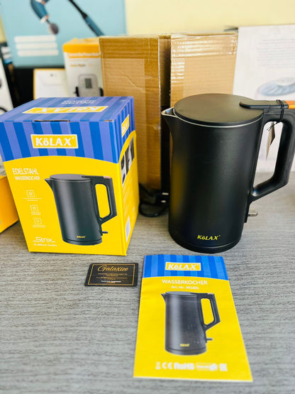 Kolax Electric Kettle Double Insulated German Lot - Galaxiee.com