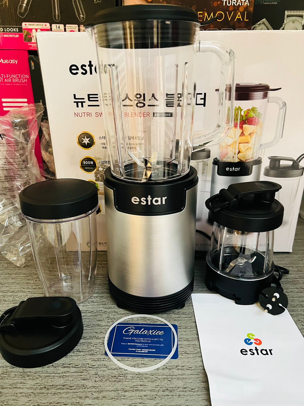 Korean Lot Imported EStar 4 - in - 1 Multifunction Blender - Galaxiee.com