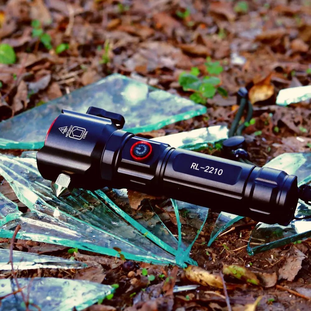 Laser LED Tactical Imported Flashlight With 1Km Range and long lasting backup - Galaxiee.com