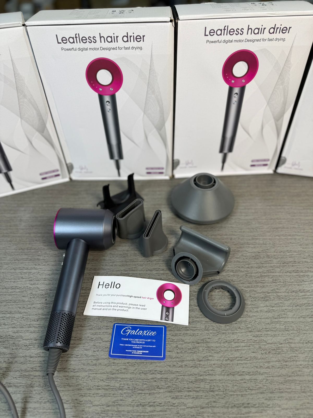 Leafless 1600W Hair Dryer & 5-in-1 Magnetic Multi-Styler with Ionic Technology - Buy Online Pakistan | Galaxiee.com