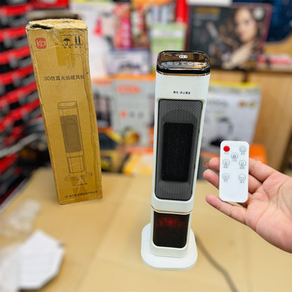 LOT 3D Ceramic Blower Room Heater 200A – 2000W | Fast Heating + 3D Flame Effect - Buy Online Pakistan | Galaxiee.com