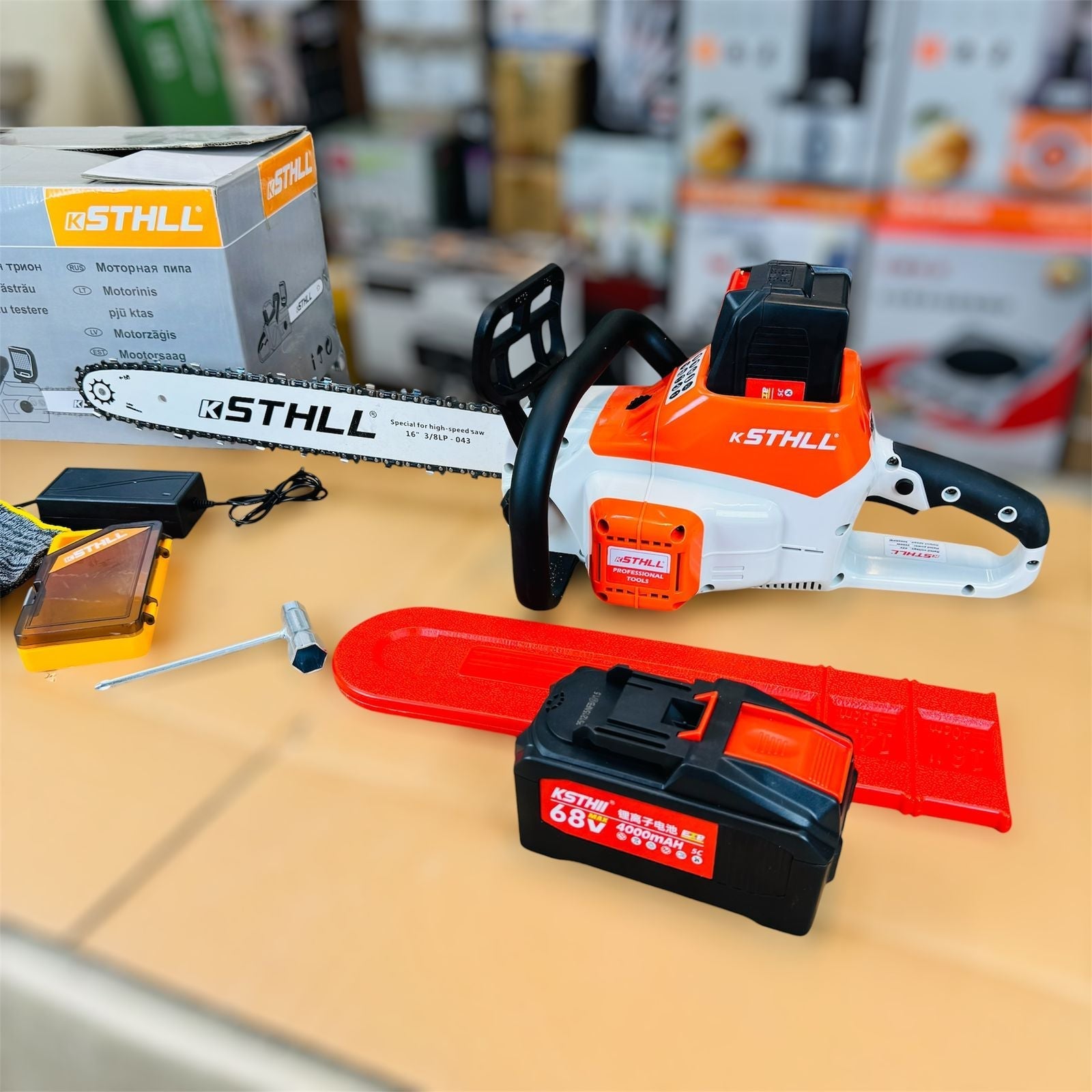 lot imported 16 inches Commercial Chainsaw 4000mah 68V - Buy Online Pakistan | Galaxiee.com