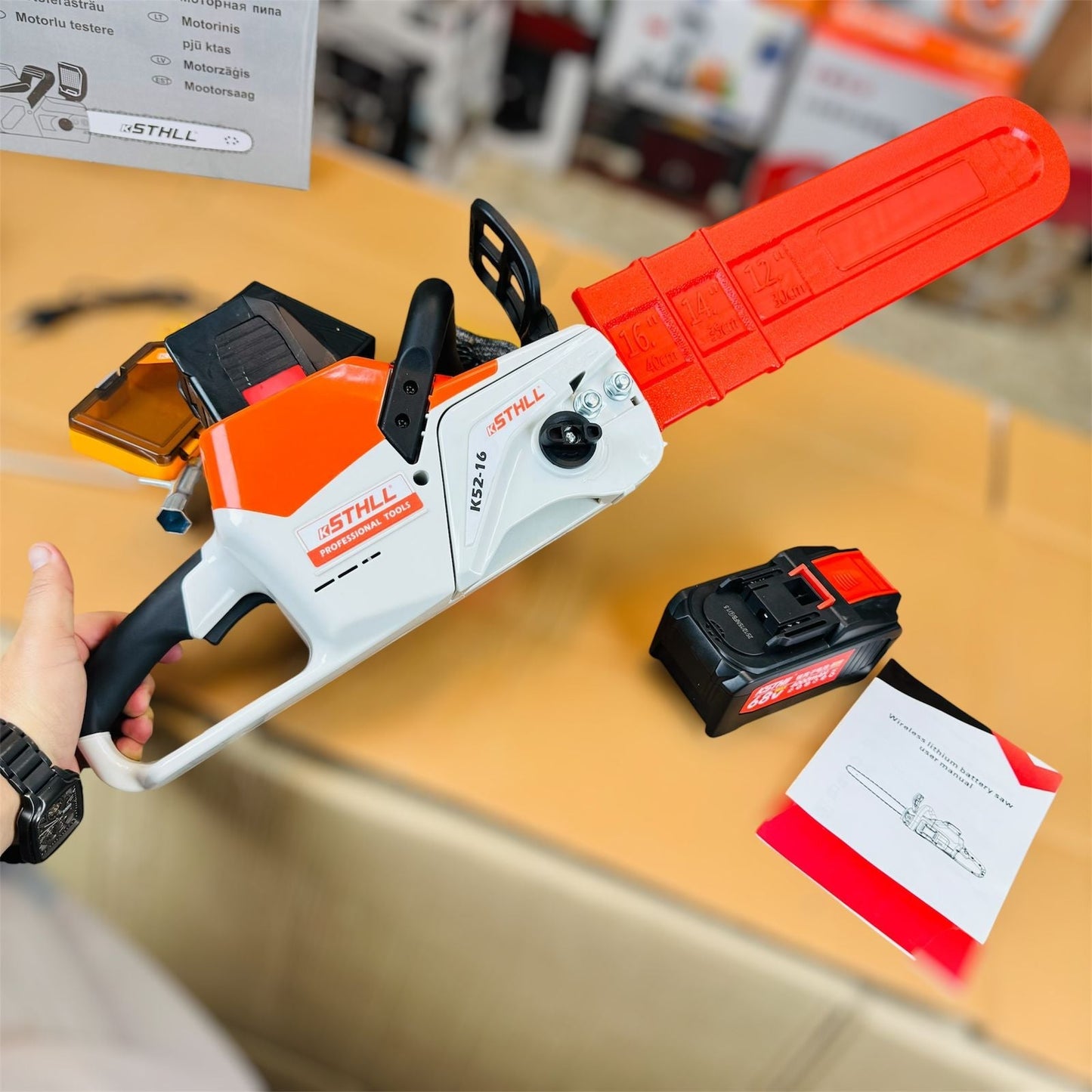 lot imported 16 inches Commercial Chainsaw 4000mah 68V - Buy Online Pakistan | Galaxiee.com