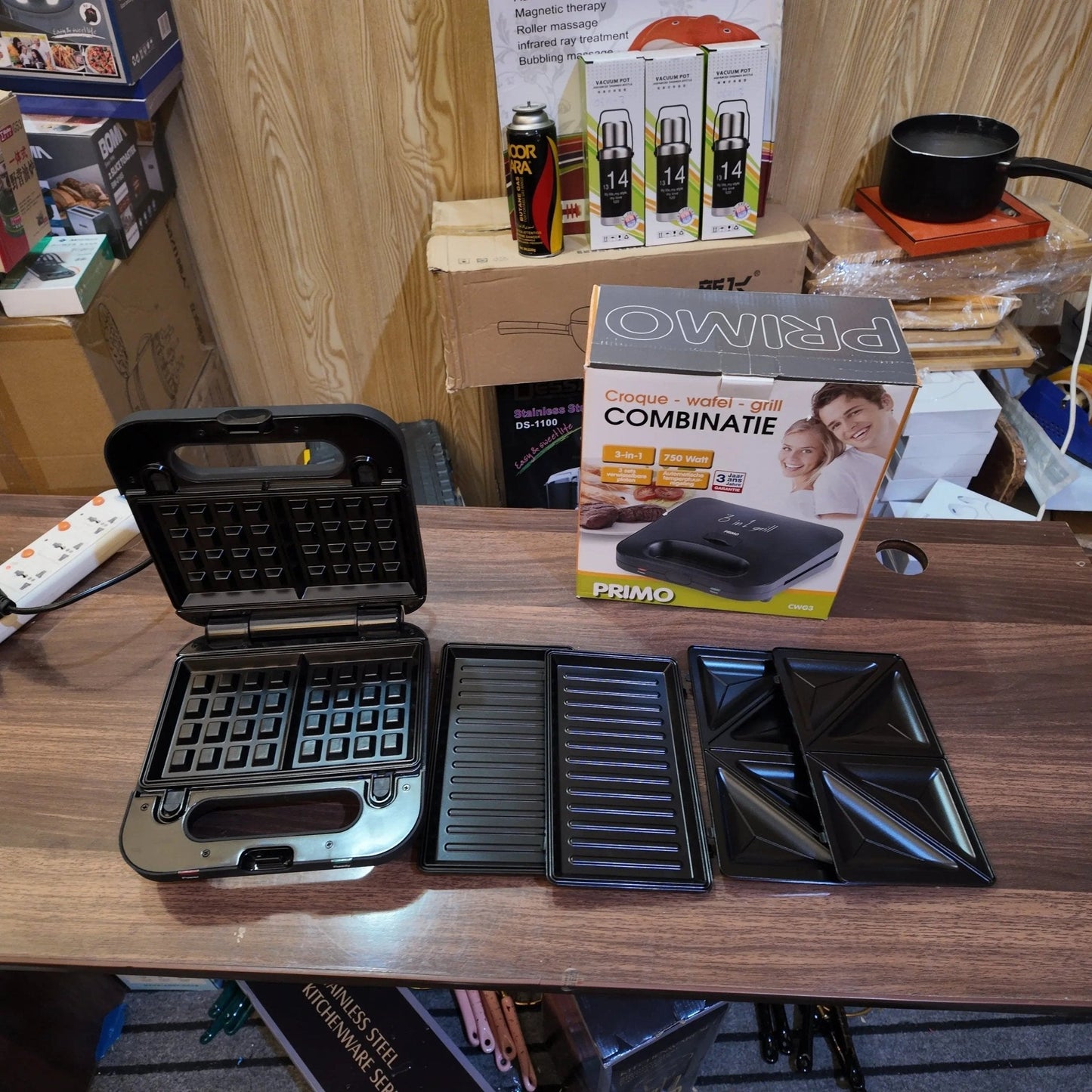 Lot Imported Primo 3 - in - 1 Sandwich Maker - Galaxiee.com