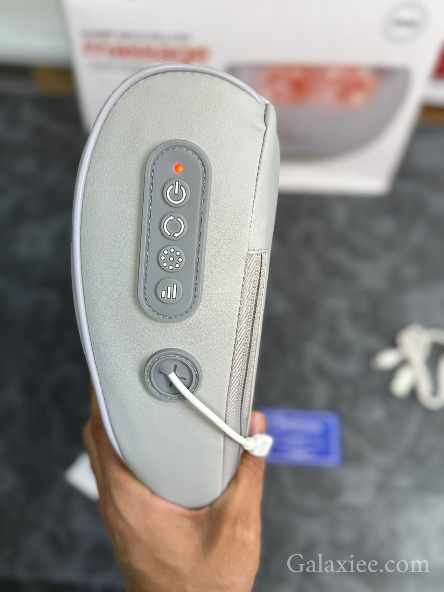 MDHL MD-9826 Rechargeable Waist & Neck Shiatsu Massager Pillow - Buy Online Pakistan | Galaxiee.com
